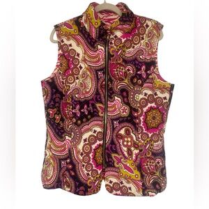 Jude Connally Double Sided Paisley Vest XL GUC